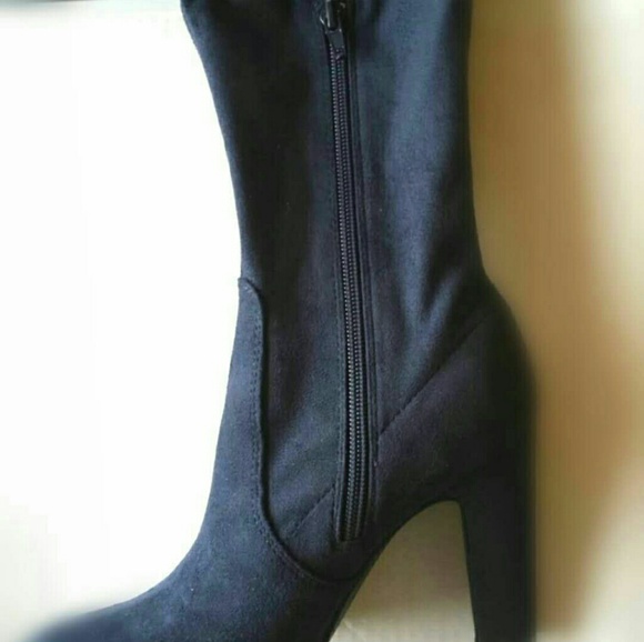 NIB Thigh High Block Chunky Heel - Picture 3 of 6